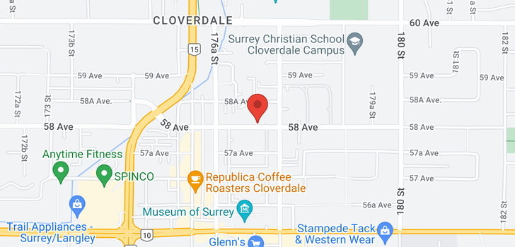 map of 304 17727 58 AVENUE